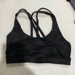 Lululemon Black Camo Energy Bra
